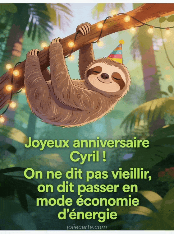 Joyeux anniversaire Cyril - Cyril humour