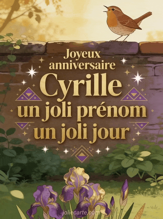 Joyeux anniversaire Cyrille - Joyeux anniversaire cyrille fleurs