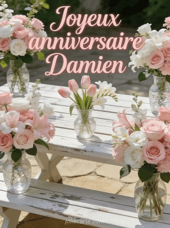 Joyeux anniversaire Damien - Joyeux anniversaire damien fleurs