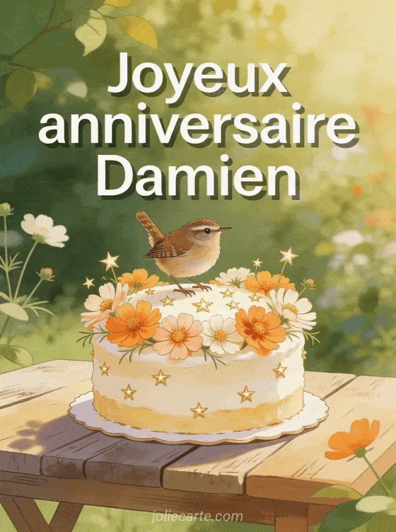 Joyeux anniversaire Damien - Carte joyeux anniversaire damien