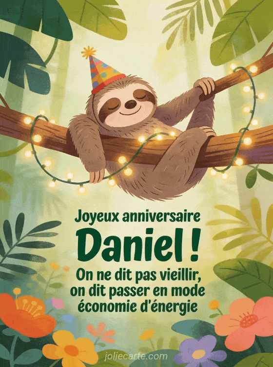 Joyeux anniversaire Daniel - Daniel humour