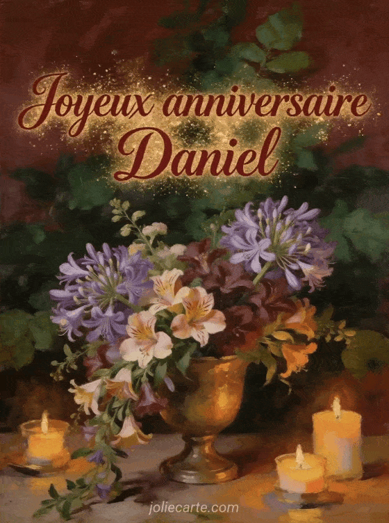 Joyeux anniversaire Daniel - Joyeux anniversaire daniel fleurs