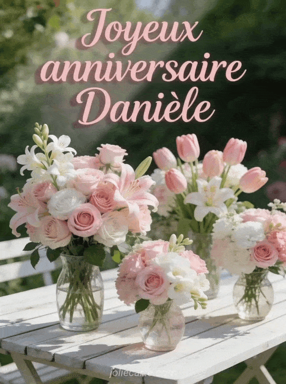 Joyeux anniversaire Daniele - Daniele fleurs