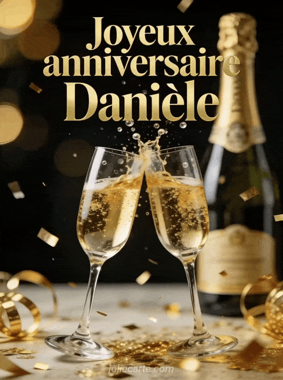 Joyeux anniversaire Daniele - Daniele champagne