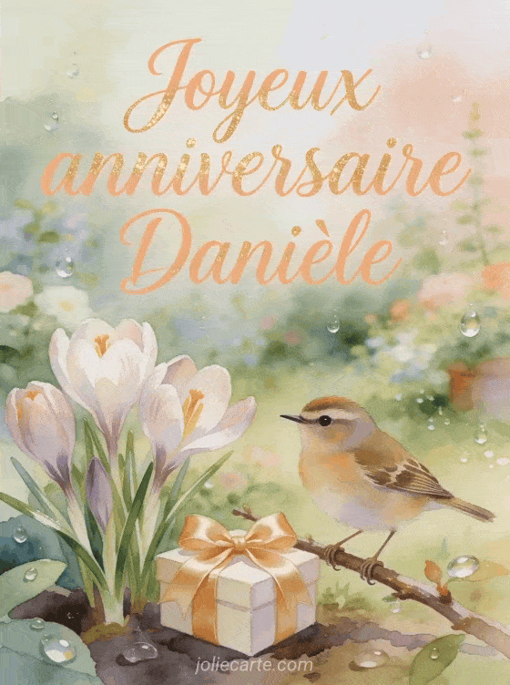 Joyeux anniversaire Danièle - Carte joyeux anniversaire daniele gratuite