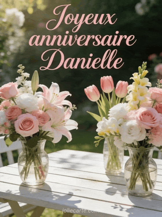 Joyeux anniversaire Danielle - Danielle fleurs