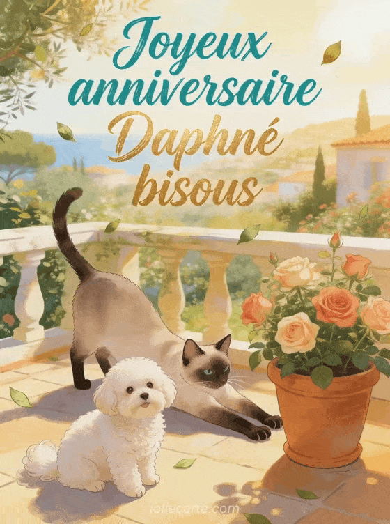 Joyeux anniversaire Daphné - Joyeux anniversaire daphne bisous