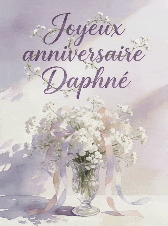 Joyeux anniversaire Daphné - Joyeux anniversaire daphne fleurs
