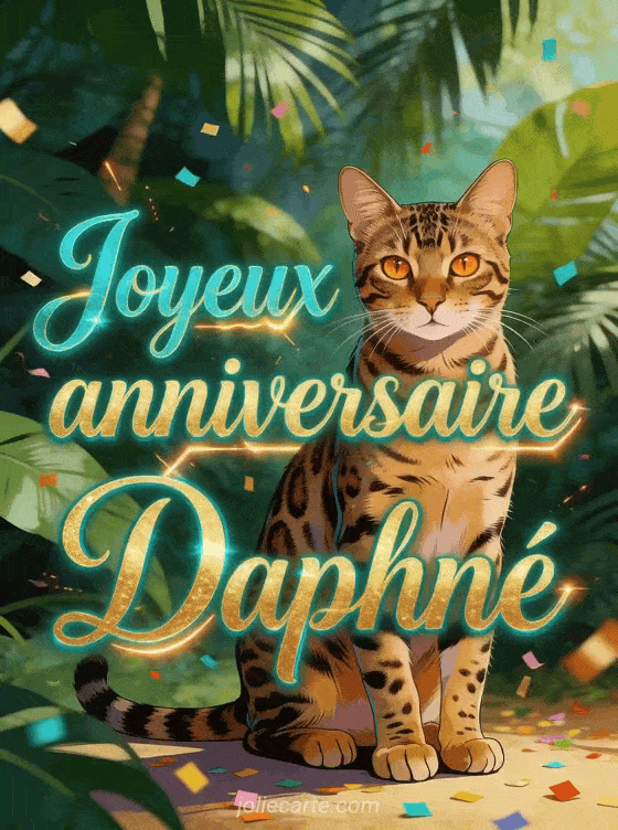 Joyeux anniversaire Daphné - Carte joyeux anniversaire daphne