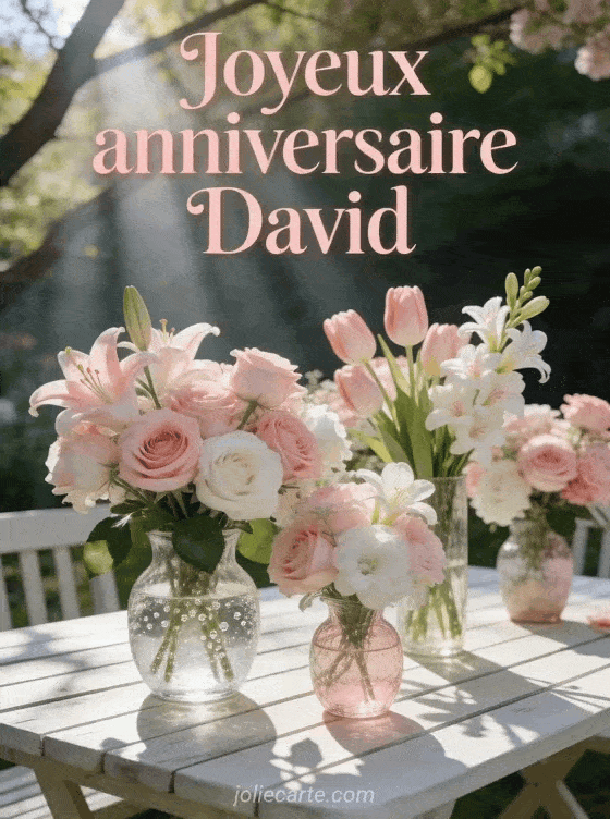 Joyeux anniversaire David - David fleurs