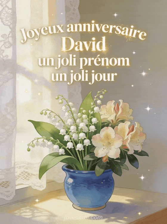 Joyeux anniversaire David - Joyeux anniversaire david fleurs