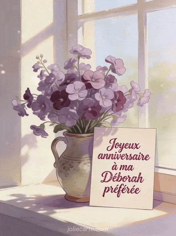 Joyeux anniversaire Déborah - Joyeux anniversaire deborah bisous