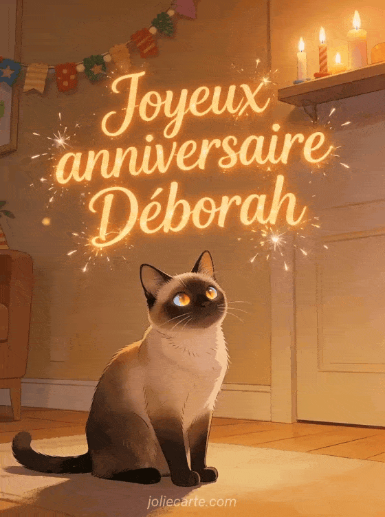 Joyeux anniversaire Déborah - Joyeux anniversaire deborah gif anime