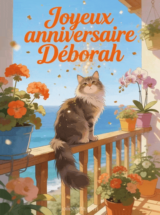 Joyeux anniversaire Déborah - Carte joyeux anniversaire deborah gratuite
