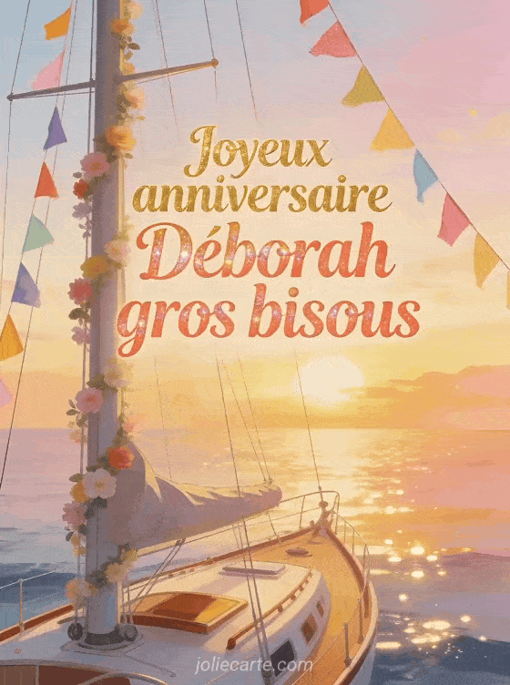 Joyeux anniversaire Déborah - Joyeux anniversaire deborah gros bisous