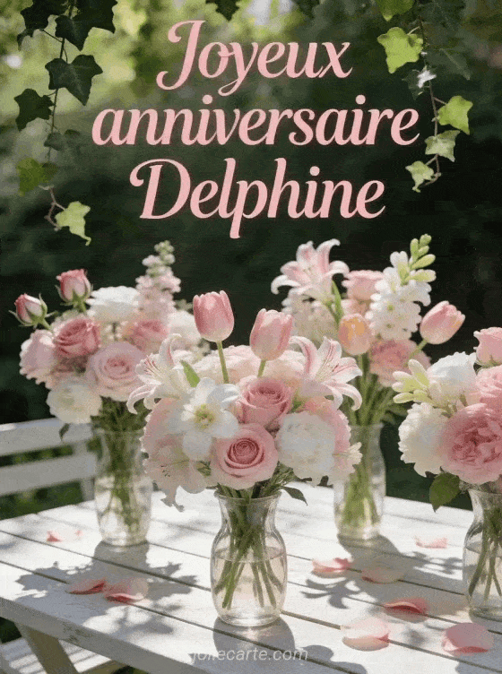 Joyeux anniversaire Delphine - Delphine fleurs
