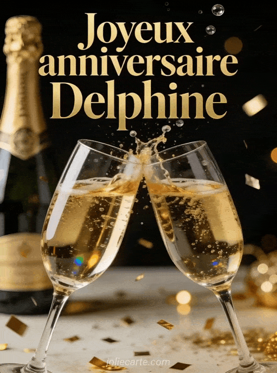 Delphine Joyeux Anniversaire Champagne GIF Anim Gratuit JolieCarte Delphine Joyeux Anniversaire Champagne GIF Anim Gratuit JolieCarte