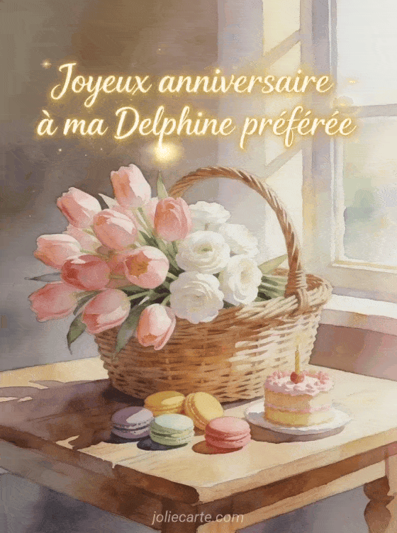 Joyeux anniversaire Delphine - Carte joyeux anniversaire delphine