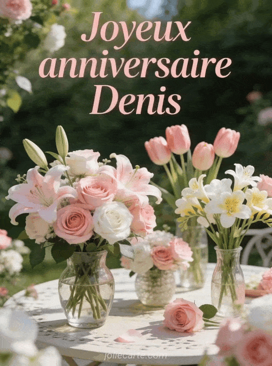 Joyeux anniversaire Denis - Denis fleurs