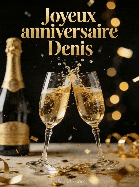 Joyeux anniversaire Denis - Denis champagne