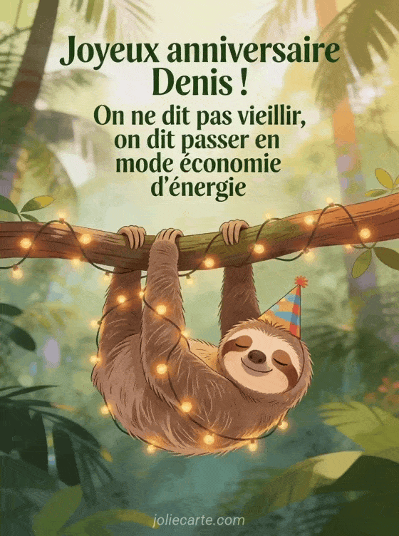 Joyeux anniversaire Denis - Denis humour