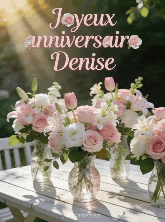 Joyeux anniversaire Denise - Joyeux anniversaire denise fleurs