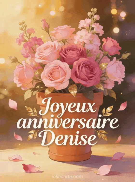 Joyeux anniversaire Denise - Joyeux anniversaire denise fleurs