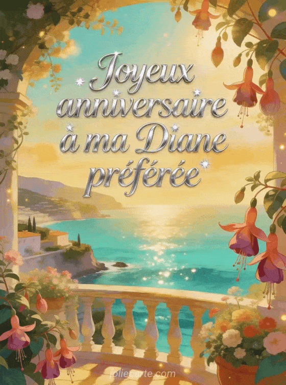 Joyeux anniversaire Diane - Carte joyeux anniversaire diane