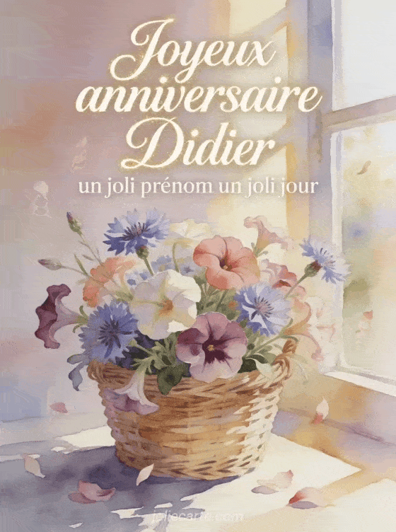 Joyeux anniversaire Didier - Joyeux anniversaire didier fleurs
