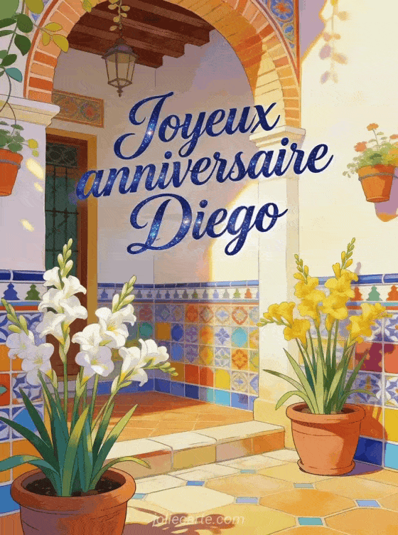 Joyeux anniversaire Diego - Joyeux anniversaire diego fleurs