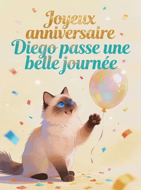 Joyeux anniversaire Diego - Joyeux anniversaire diego gros bisous