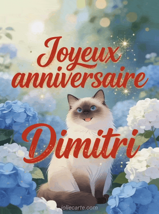 Joyeux anniversaire Dimitri - Carte joyeux anniversaire dimitri gratuite