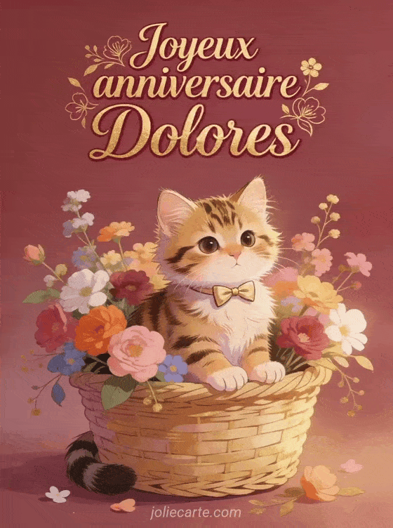 Joyeux anniversaire Dolores - Carte joyeux anniversaire dolores