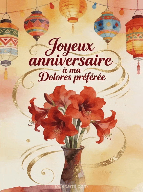 Joyeux anniversaire Dolores - Joyeux anniversaire dolores gif anime