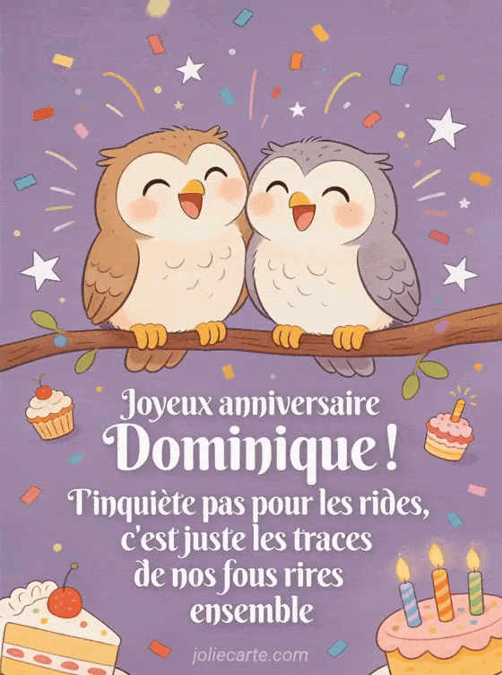 Joyeux anniversaire Dominique - Dominique rigolo