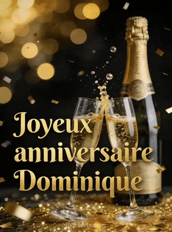 Joyeux anniversaire Dominique - Dominique champagne