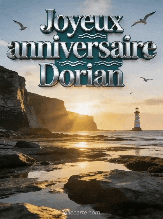 Joyeux anniversaire Dorian - Carte joyeux anniversaire dorian gratuite