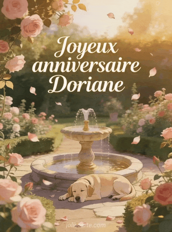 Joyeux anniversaire Doriane - Carte joyeux anniversaire doriane