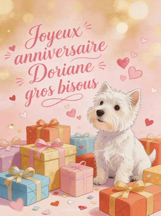 Joyeux anniversaire Doriane - Joyeux anniversaire doriane gros bisous