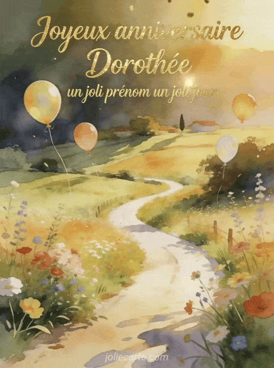 Joyeux anniversaire Dorothée - Joyeux anniversaire dorothee gif anime