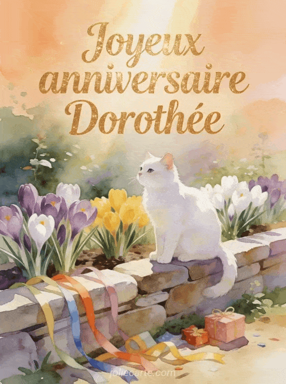 Joyeux anniversaire Dorothée - Carte joyeux anniversaire dorothee