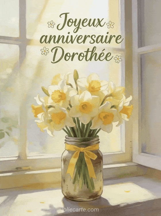 Joyeux anniversaire Dorothée - Joyeux anniversaire dorothee fleurs