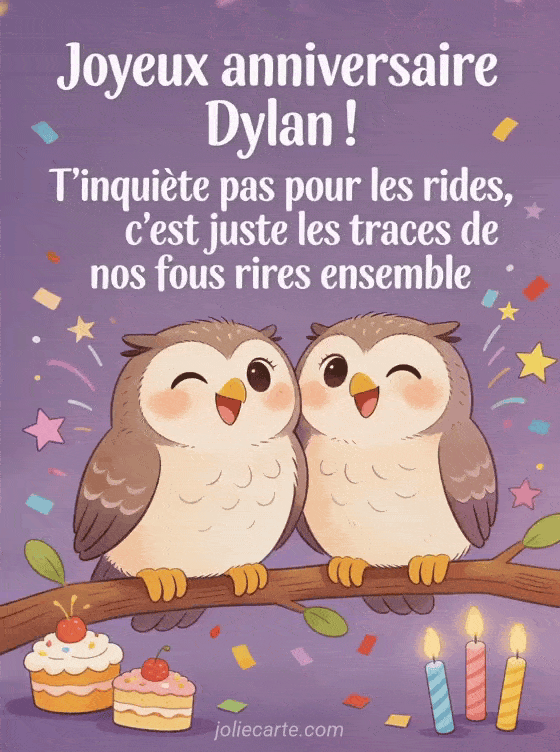 Joyeux anniversaire Dylan - Dylan rigolo