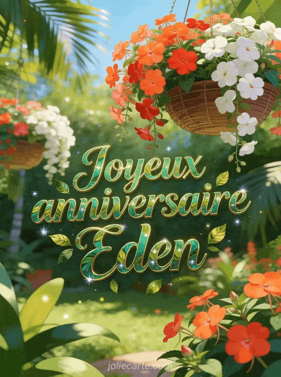 Joyeux anniversaire Eden - Joyeux anniversaire eden gif anime