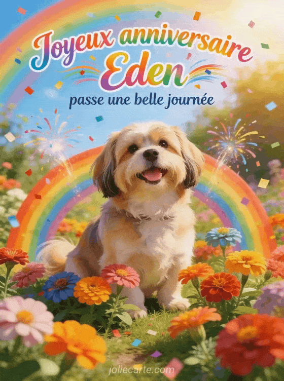 Joyeux anniversaire Eden - Joyeux anniversaire eden fleurs
