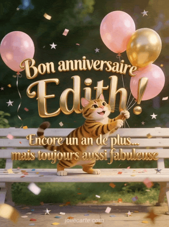Joyeux anniversaire Edith - Bon anniversaire edith