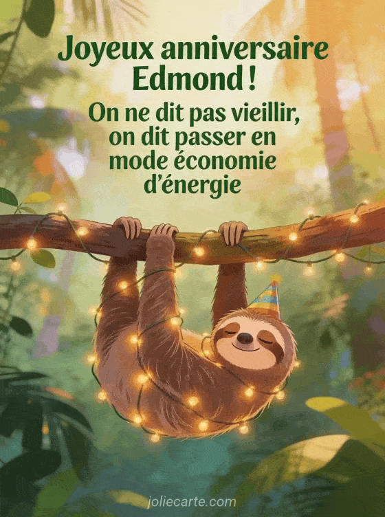 Joyeux anniversaire Edmond - Edmond humour