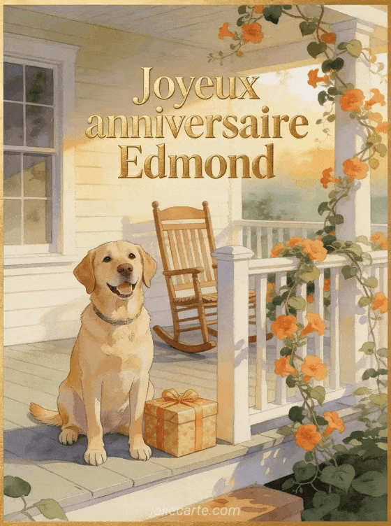 Joyeux anniversaire Edmond - Carte joyeux anniversaire edmond gratuite