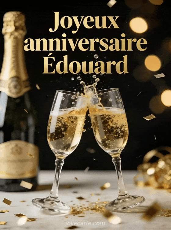 Joyeux anniversaire Edouard - Edouard champagne