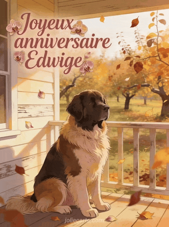 Joyeux anniversaire Edwige - Carte joyeux anniversaire edwige